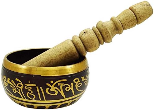 Buddhist Meditation Chakra Singing Bowl Sound Healing Brass Collectable
