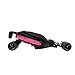 Obaby Apollo Twin Stroller with Blue and Pink Footmuffs (Blue/Pink/Black/Grey)