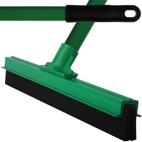 Green Professional Hard Floor Cleaning Squeegee &amp; Extra Strong Composite Handle For Tiles, Concrete, Wood And Marble. Cleaning Accessories Powered by TheChemicalHut