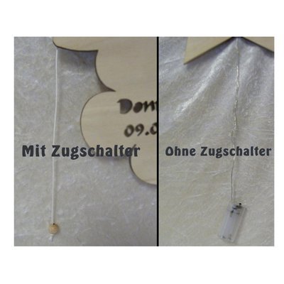 Personaliserte Geschenke Schlummerlicht24 Nachtlicht „Sternenfunkeln“, Geschenk mit individuellem Namen, ideal als Geburts- oder Taufgeschenk für das Kinderzimmer für Junge oder Mädchen, handgemacht - 4