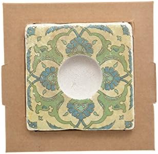 SVE Portalume Tealights, Marble 10x10x2.4 cm Blue Moroccan Bis