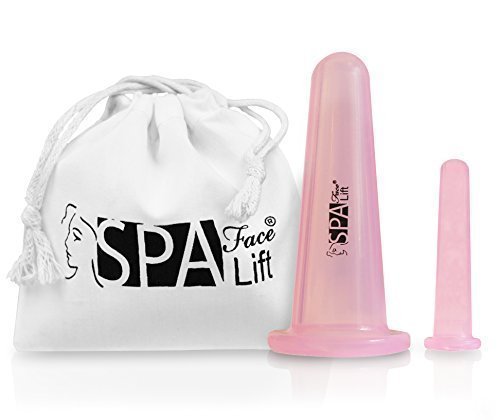 SPA FACE LIFT® FACIAL Massage Cups- ON SALE - Best Natural Anti Aging Method (2-Pack) to Reduce Wrinkles, look Younger and Upgrade the Skin from Home. Encourages natural Collagen and Elastin - Instruction Guide provided by Email