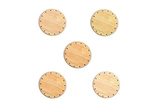 ‎DETONTSAI Zita's Creative 5X Korbboden, rund, 7cm für 2mm Rohr - Flechten, Korbflechten, Schilf Set, Peddigrohr, Flechtmaterial, Flechtset, Rattan