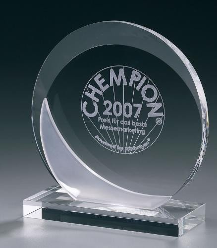 Preisvergleich Produktbild Ätzkunst Crystal Ice Eclipse Award, Kristall Glas - Trophäe, Höhe:185 mm