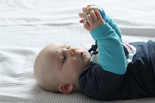 Rewoodo Baelly – Baby Kinder Rassel Spielzeug Kugel Ball Ab 1 Jahr Erstausstattung Kinderspielzeug Kleinkind Holzspielzeug Babyspielzeug - 6