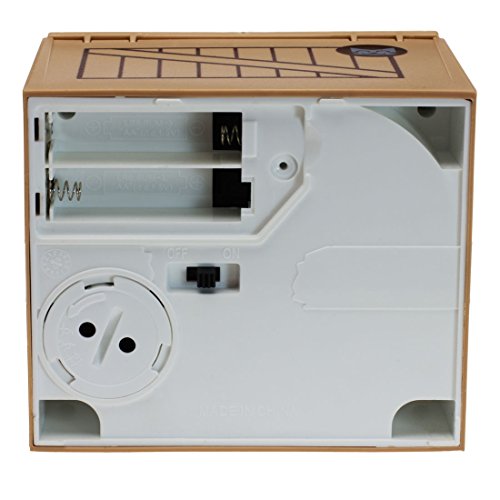 getDigital 10973 Katzenspardose Katze in Der Box Geschenk für Katzenliebhaber, Plastik, Beige, 15 x 12 x 12 cm - 3