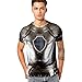 Produktbild SANFASHION Herren mit Motiv Aufdruck T-Shirt Lustige 3D Ritter Tops Kurzarm Rundhals Tankshirt