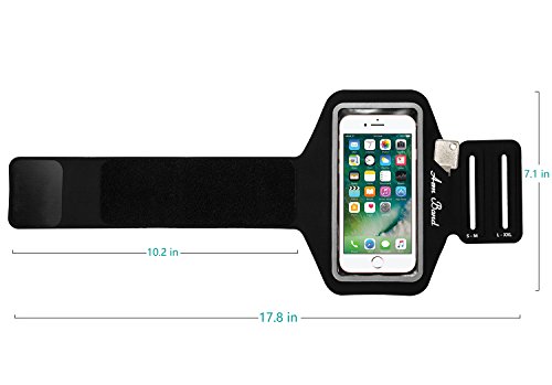 Fascia da Braccio, Alfort Fascia Sportiva da Braccio per Camminare / Escursionismo / Jogging / Palestra Compatibile con Samsung Galaxy S9 / Note 8 / S8 Plus / S8 / S7 Edge / Huawei Nova / Mate9 / P9 Lite / P10 e altri smartphone inferiori a 6