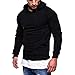 Produktbild Btruely Herren Sweatshirt Langarm Taschen Oberteile Hooded Pullover Herbst Patchwork Langarmshirt Mit Kapuze Outwear
