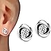 Produktbild Damen Ohrringe Schmuck Ohrstecker stecker DAY.LIN 1Pair Beautiful Silvering Crystal Shiny Ear Stud Earrings Women Fashion