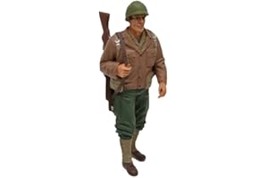American Diorama - 77410 - Figurine - WWII USA Soldier 1 avec Riffle - Echelle 1/18 - Marron/Beige