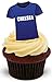 Produktbild CHELSEA FUßBALL TRIKOT - 12 essbare hochwertige stehende Waffeln Kuchen Toppers - FOOTBALL SHIRT CHELSEA