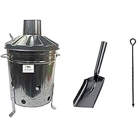 CrazyGadget® 18 Litre 18L Small Garden Galvanised Metal Incinerator