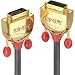 Produktbild Lindy Gold - DVI-Verlängerungskabel - Dual Link - DVI-D (M) bis DVI-D (W) - 2,0m - Daumenschrauben - Grau (36212)