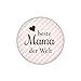 Produktbild lijelove Magnet 38mm Ø VICHY rosa, beste Mama der Welt (Art. MA38-063)