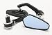 Imported Motorcycle Billet Aluminum 7/8" 22mm Silver Bar End Side Rearview Mirrors RS.898.00