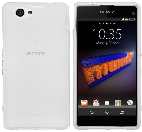 Preisvergleich Produktbild mumbi Schutzhülle für Sony Xperia Z1 Compact Hülle transparent weiss