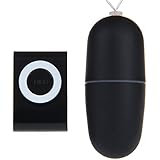 BoJo MP3 Diseño Huevo Vibrante 20 Frecuencia Adjustable Mini Forma de Bala Vagina Clítoris Estimulador Varita Vibrador Vibrator Masajeador Impermeable Silencioso Juguetes Eróticos con Mando a Distancia Inalámbrico para Mujeres , Principiante 's Vibe , Masturbador Femenino Negro