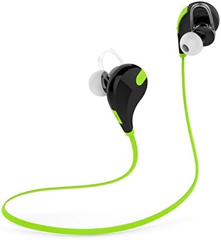 Photron QY7 Bluetooth 4.0 Wireless Sports Running Sweatproof in-Ear Stereo Earphone Headset Headphone with Microphone, Green