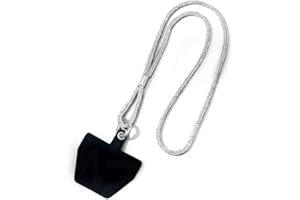 LEDSHLIU Handy-Kette Handy-Deko-Anhänger Handy-Lanyard Reinschwarze Handykette mit vollem Diamanten zum Aufhängen Universelles, verstellbares Anti-Lost-Seilclip-Set
