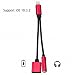 Produktbild Upgrade iOS 10.3.2 Version, 2 in 1 Adapter Converter Lightning Charger, 3.5 mm Headphone Jack for iPhone 7/ 7 Plus by LaunchOK (red IOS10.3.2)