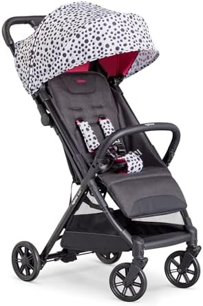 Inglesina Passeggino leggero Quid 2, Bianco (Polka Dots White), fino a 22kg, Compatto, Ottimo per Aereo