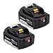 Produktbild Eagglew BL1860B 18v 5.5Ah Li-Ion-Akku ersetzen für Makita BL1860B BL1850B1818B BL1815B BL1815 194205-3 194309-1 LXT400 mit Anzeige[2 Packungen]
