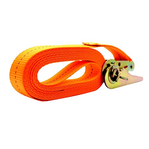 Orange 6m Car Truck Vehicle Tow Strap Heavy Duty Fabric Towing Rope AP2960