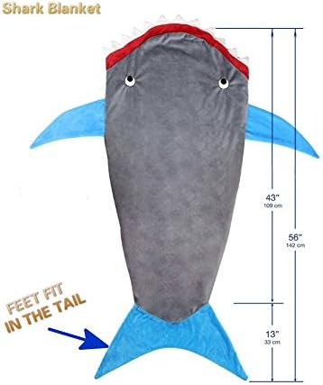 Shark Blanket For Kids,Super Soft and Comfy All Seasons Sleeping Bag Sofa Living Room Quilt,Great Birthday Christmas and Holiday Gifts for Kids