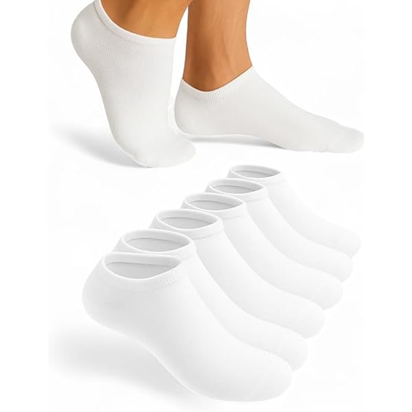 Calzini Invisibili Bambina - Cotone Morbido Con Silicione Antiscivolo - Per Scuola E Sport - Foto 8