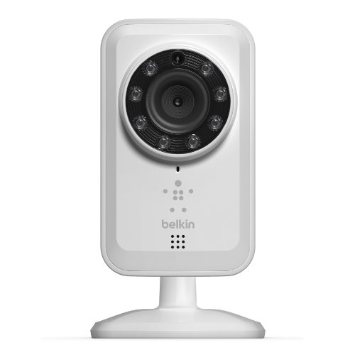 Belkin WiFi Netcam IP Camera with Night Vision, Motion Detection and Alerts for iOS and Android Devices - White