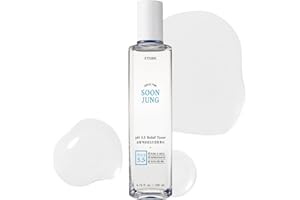 Etude House Soonjung pH5.5 Relief Toner 200 ml (nuova versione); Soluzione per la cura della pelle; Tonico a basso PH per pelli sensibili; Non comedogeno, ipoallergenico e senza profumo