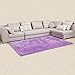 Produktbild XUANLAN Mehrzweck-Teppiche & Teppiche, luxuriöse schwere Qualität dicken, rutschfeste Sofe-Stapel Shaggy Teppiche 3 Größe und 8 Farben erhältlich ( Color : Violet , Size : 140cm×120cm )