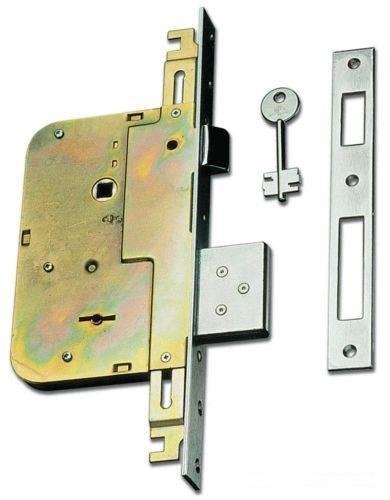 Cr Serrature 8000 Serratura da Infilare, Doppia Mappa, con Scrocco, 60 mm