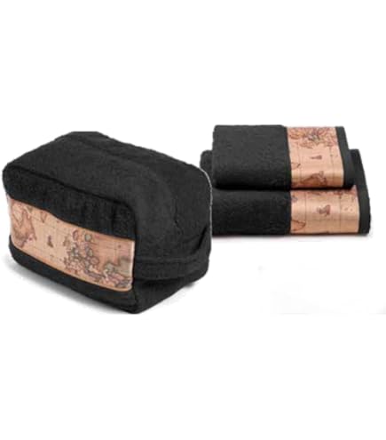 Telo Bagno In Spugna Di Cotone Geo Classic - 100x150 Cm, Altamente Assorbente E Morbido, Colore Avorio - Foto 8