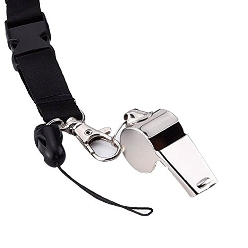 eBoot Edelstahl Sport Coach Whistle mit abnehmbarer Schnalle Schlüsselband - 2
