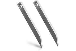 SAMHENG Leva in acciaio inossidabile, 2 Pack mini barra robusta e potente, leva tascabile con portachiavi EDC per l'uso quotidiano, levas multiuso sottile e ultra minimalista, levas portachiavi