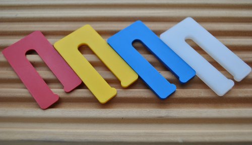 200 Stück (je 50 Stk. 1mm,2mm,3mm,4mm) Trockenbau Abstandhalter Distanzstück Ausgleichsplättchen Unterleger