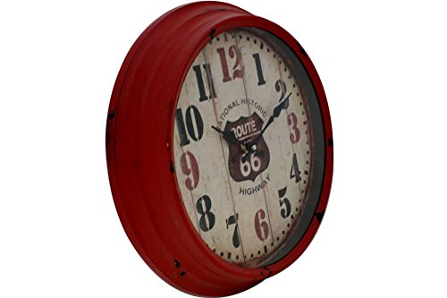 Wanduhr Nostalgie 40 cm Ø USA Amerika Route 66 Wohnzimmer - 3