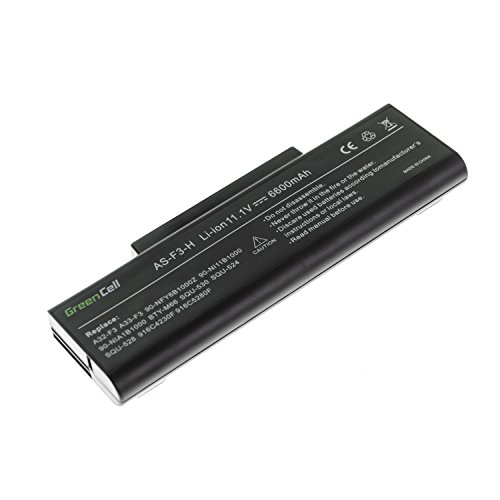 Green Cell® Extended Serie Laptop Akku für Asus F3S (9 Zellen 6600mAh 11.1V Schwarz) - 2