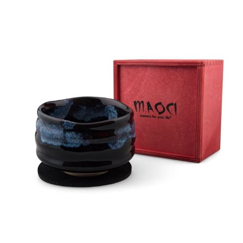 Preisvergleich Produktbild Matcha-Schale mit Filzuntersetzer Geschenkbox