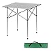 Produktbild Ultrey Campingtisch Klappbar Aluminium Picknicktisch Klapptisch Camping Rolltisch Tragbar inkl. Tragetasche 70x69x69cm