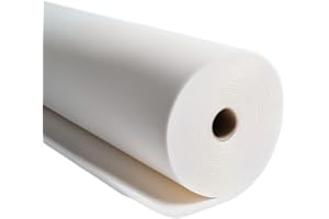 TENDAGGIMANIA Gommapiuma per Imbottitura Bianca Spessore 0,3 cm - Spugna per Imbottitura Divani, tappezzeria, spedizioni, pacchi - Vendita al Metro lineare