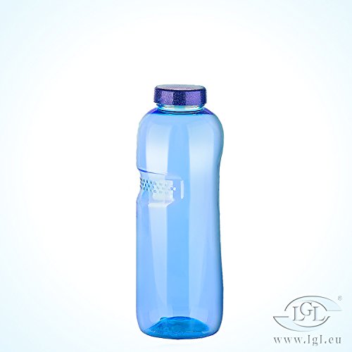 Trinkflaschen-Set: 1L + 0,75L + 0,5L aus Tritan + 3 x Sportdeckel / Wasserflasche / BPA-frei - 5