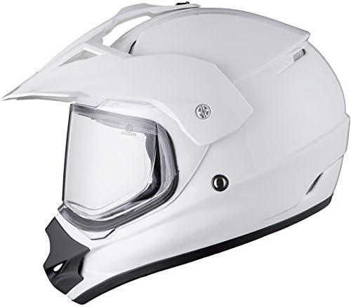 THH TX-13 Plain Dual Sport Motocross Helmet S White