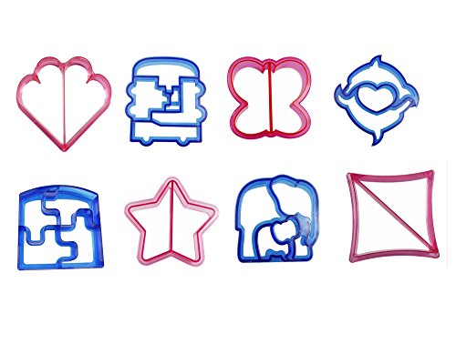 Fanaticism Set von 8 Ausstecher von Sandwich, Keks und Brot, Sandwich Form - 2