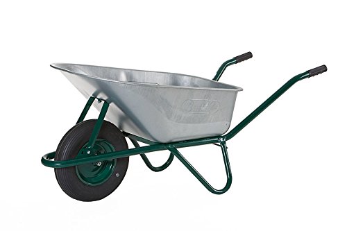 Profi Schubkarre Bauschubkarre grün 100l Liter mit Bodenplatte ***NEU/2.WAHL*** - 2