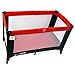 iSafe Rest & Play Luxury Travel Cot/Playpen - Warm Red (Black/Red) 120 cm x 60 cm