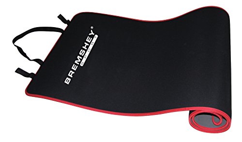 Bremshey 17AMZFU208 - Esterilla de Gimnasio Unisex Adulto, Rojo/Negro, talla única