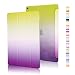 Produktbild Highdas Leicht Ipad Hülle Farbe Rainbow-Serie Smart Schutzhülle Case Transparent Zurück Case Stand Case für ipad air 2 mit eingebauten Magnet für Schlaf / Wach-Funktion Schutz Cover